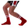 Barcode Berlin Chaussettes Gym Socks Rouge-Blanc